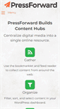 Mobile Screenshot of pressforward.org